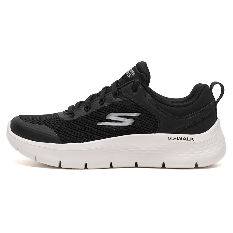 Women Shoes Hong Kong - Skechers 124817‑Bkw Kadın Yürüyüş Ayakkabısı File
