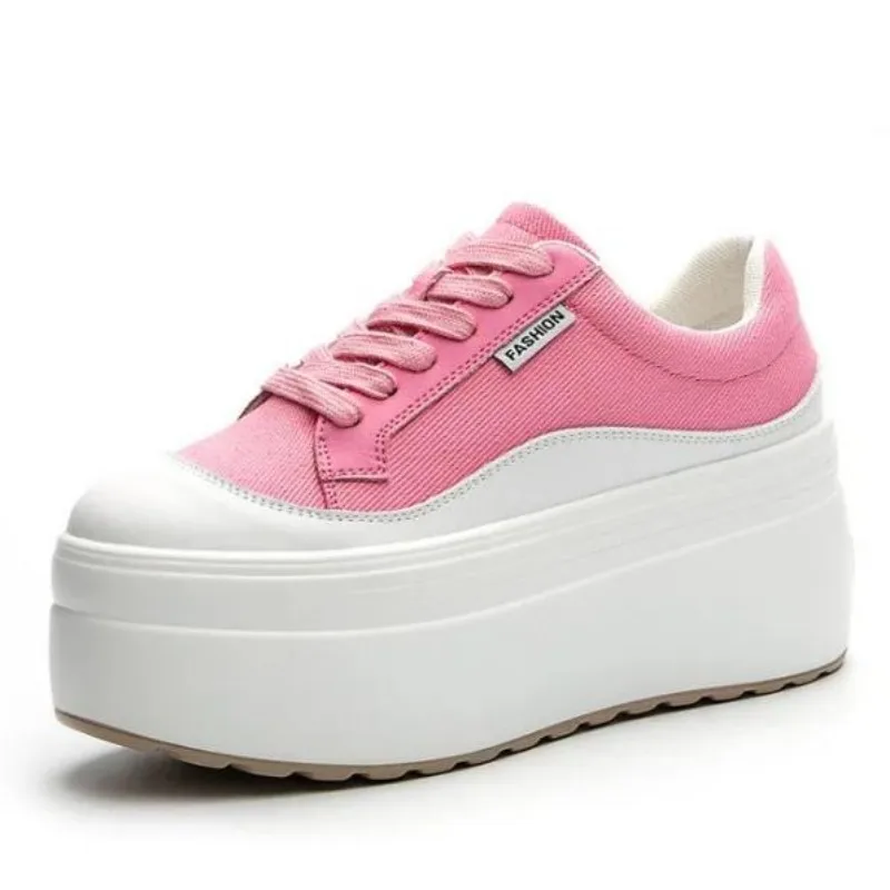 Women Shoes Sale - 8 cm Yeni Kanvas Hakiki Deri