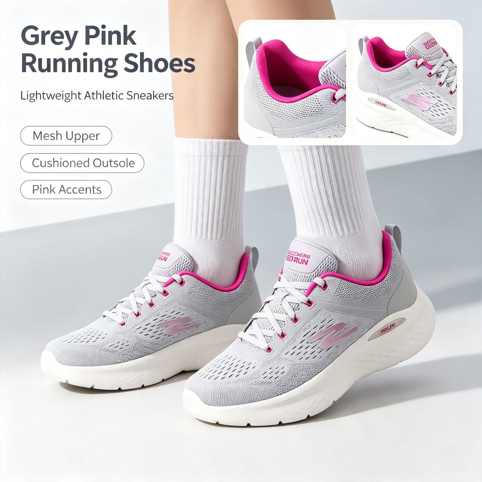 Women Shoes Hong Kong - Skechers Yeni Kadın Koşu Ayakkabıları 129423-GYPK