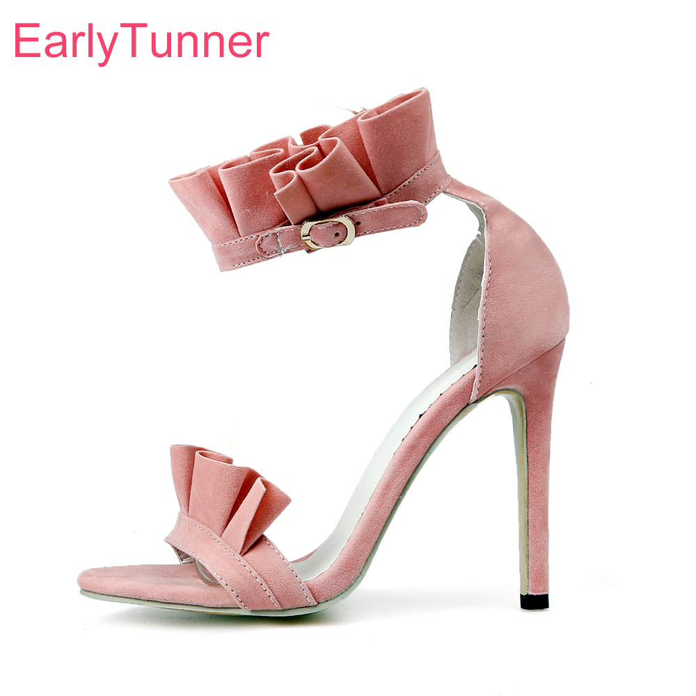 Women'S Shoes Size 12 - Yazlık Yeni Pembe Moda Siyah Kadın