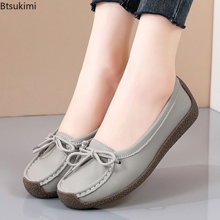 Women Shoes Wedges - 2026 Yeni Anne Ayakkabıları Rahat Sığır