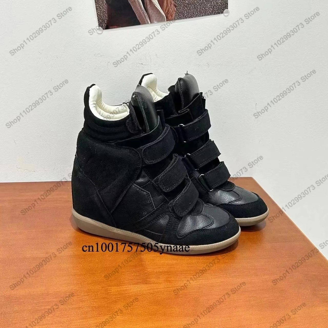 Women Shoes Sale - Kadın Gizli Dolgu Topuklu Yüksek Bilekli