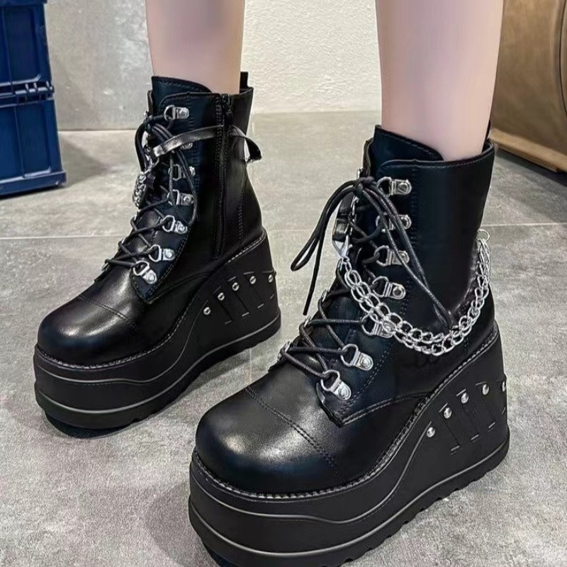 Women Shoes Ksa - 10 CM Yeni Gotik Tarzı Platform