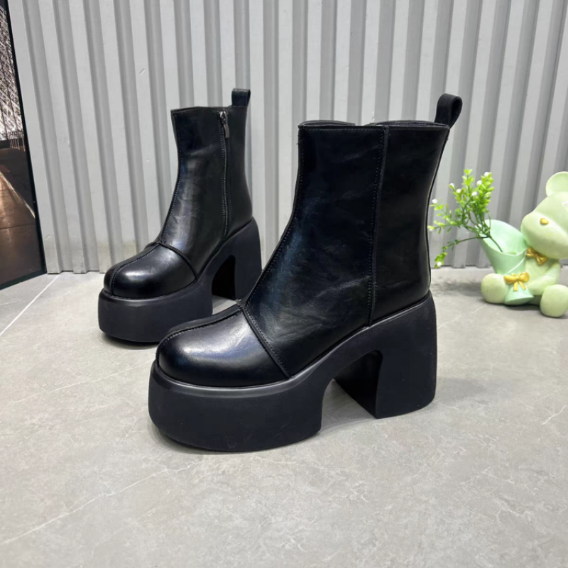 Kadın Kısa Botları Kalın Taban - Women'S Shoes Chelsea incelemesi ve fiyatı