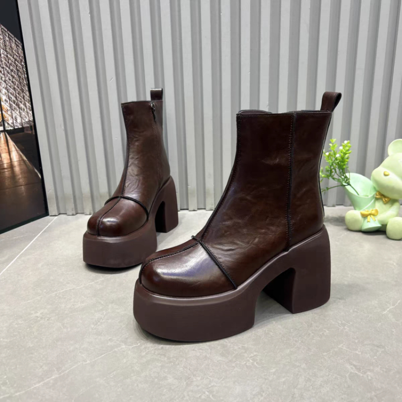 Kadın Kısa Botları Kalın Taban - Women'S Shoes Chelsea incelemesi ve fiyatı