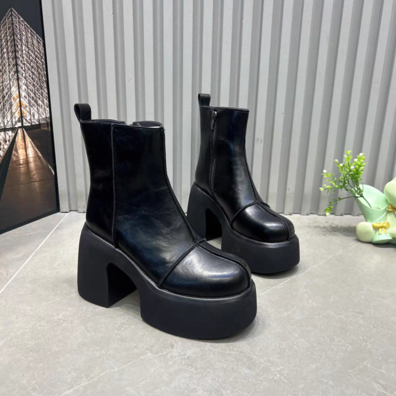 Kadın Kısa Botları Kalın Taban - Women'S Shoes Chelsea incelemesi ve fiyatı