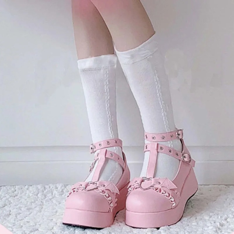 Yeni Tatlı Kalp Toka Takozlar  - Women Shoes Wedges incelemesi ve fiyatı