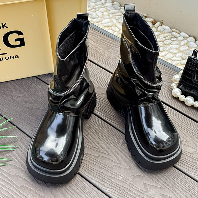 Moda Platform Deri Ayakkabılar - Women'S Shoes Chelsea incelemesi ve fiyatı