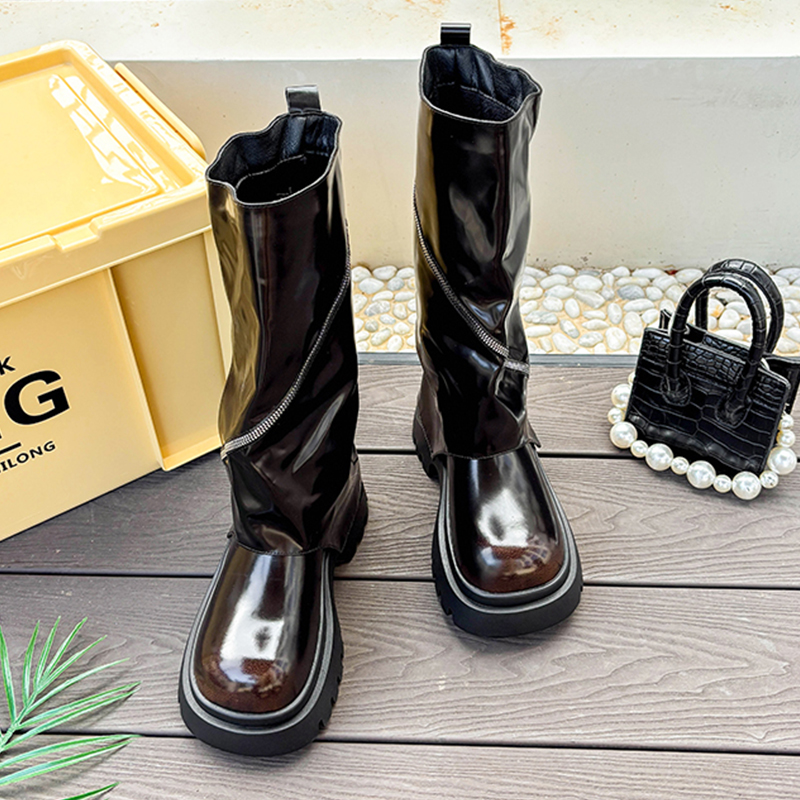 Moda Platform Deri Ayakkabılar - Women'S Shoes Chelsea incelemesi ve fiyatı