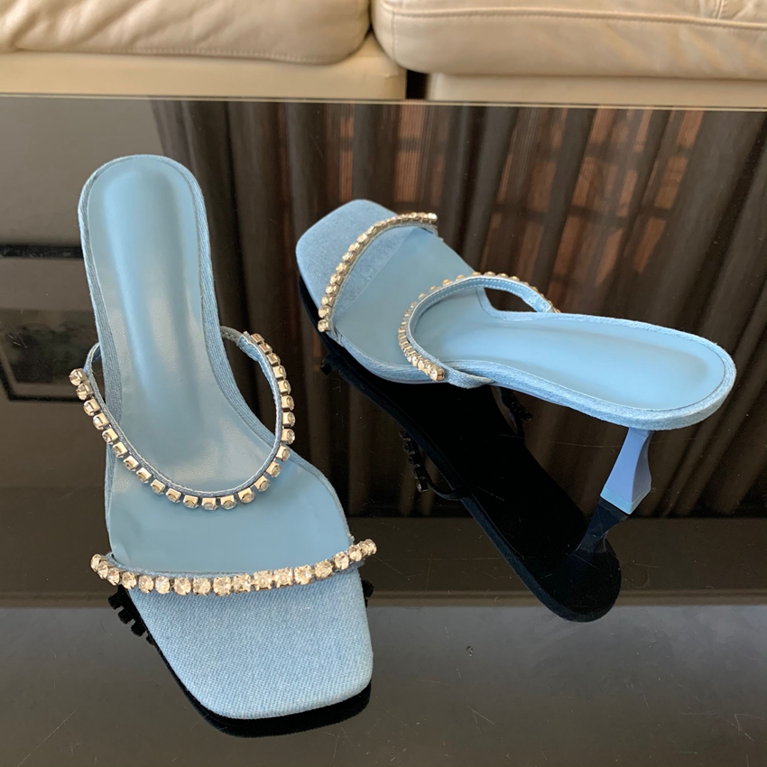 Denim taklidi topuklu sandalet - Women Shoes Jeans incelemesi ve fiyatı