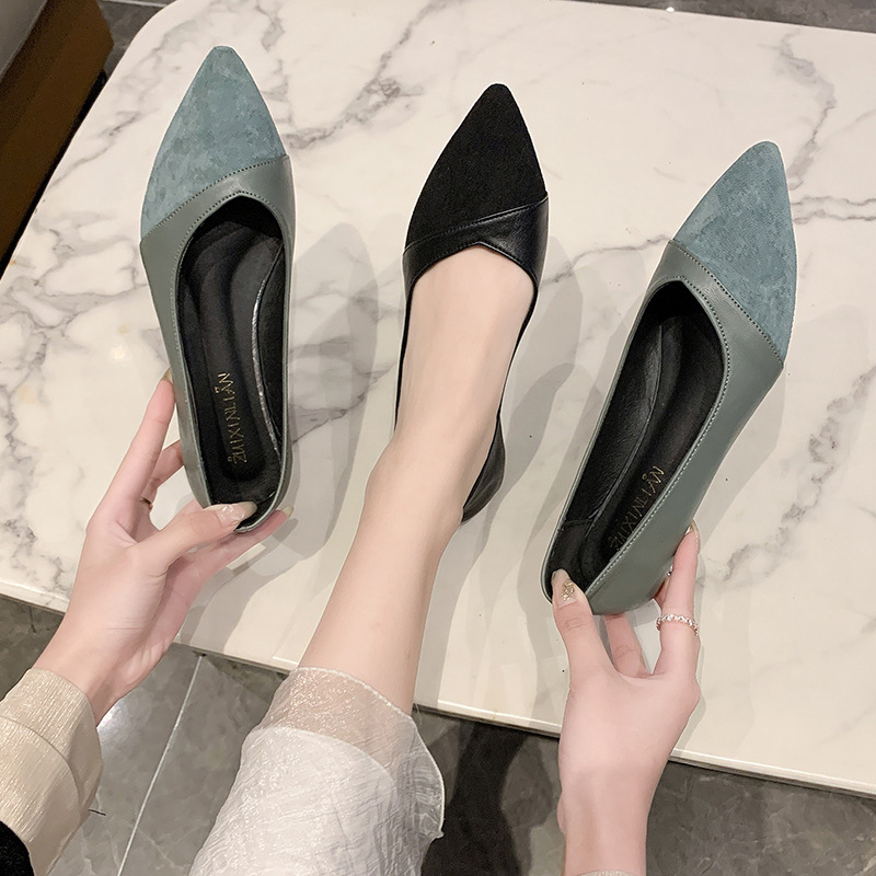 Kadınlar için düz siyah deri a - Women Shoes Wedges incelemesi ve fiyatı